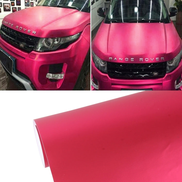 5m * 0.5m Ice Blue Metallic Matte Icy Ice Car Decal Wrap Auto Wrapping Vehicle Sticker Motorcycle Sheet Tint Vinyl Air Bubble Free(Wine Red) - Auto Film by PMC TechLife | Online Shopping South Africa | PMC TechLife | Buy Now Pay Later Mobicred