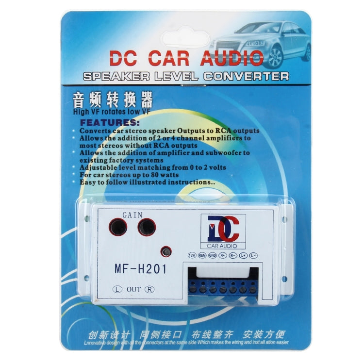 Car Audio Speaker Level Converter High VF Rotates Low VF Auto Car High to Low Impedance Converter Adapter Speaker to RCA Line - Car Amplifiers by PMC TechLife | Online Shopping South Africa | PMC TechLife | Buy Now Pay Later Mobicred