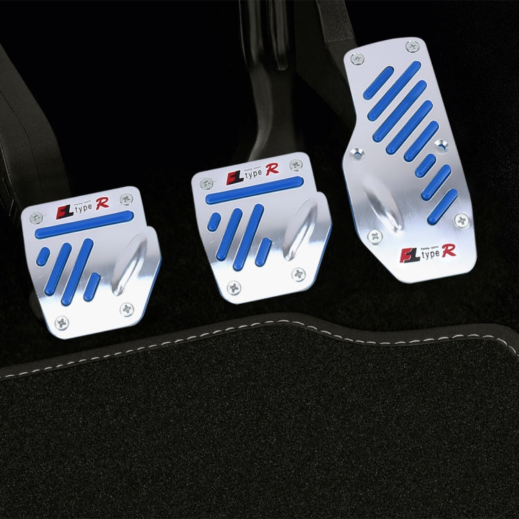 CS-321 3 in 1 Non-Slip Manual Car Truck Pedals Foot Brake Pad Cover Set (Blue) - Foot Pedal by PMC TechLife | Online Shopping South Africa | PMC TechLife | Buy Now Pay Later Mobicred