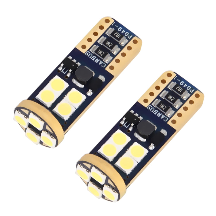 2 PCS T10/W5W/194/501 4W 280LM 6000K 12 SMD-2835 LED Bulbs Car Reading Lamp Clearance Light with Decoder, DC 12V - Clearance Lights by PMC TechLife | Online Shopping South Africa | PMC TechLife | Buy Now Pay Later Mobicred
