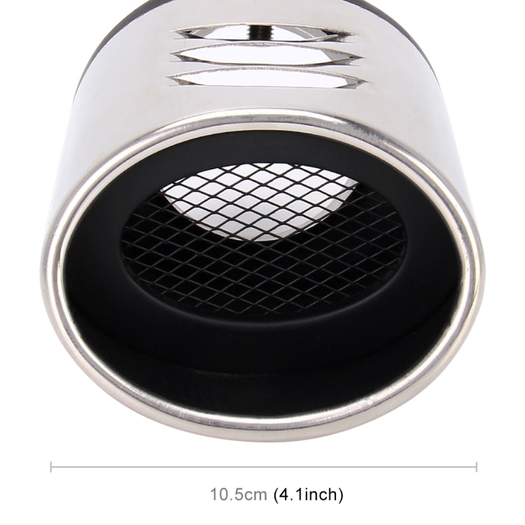 Universal Car Styling Stainless Steel Straight Bolt-on Exhaust Tail Muffler Tip Pipe with Mesh(Black) - Exhaust Pipes by PMC TechLife | Online Shopping South Africa | PMC TechLife | Buy Now Pay Later Mobicred