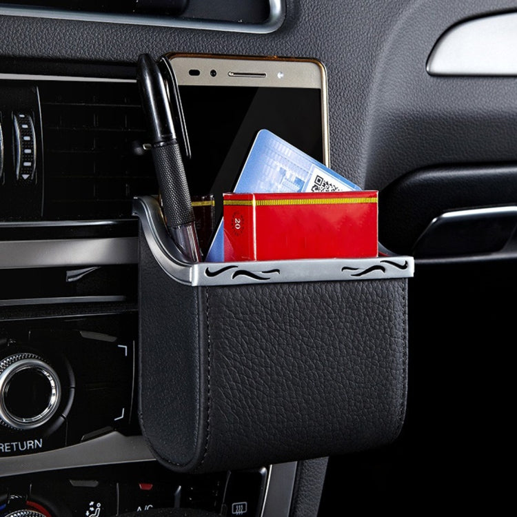 Universal Car Air Vent Mount Outlet Storage Box Case Bag Pouch Phone Holder - Car Drink Holders by PMC TechLife | Online Shopping South Africa | PMC TechLife | Buy Now Pay Later Mobicred