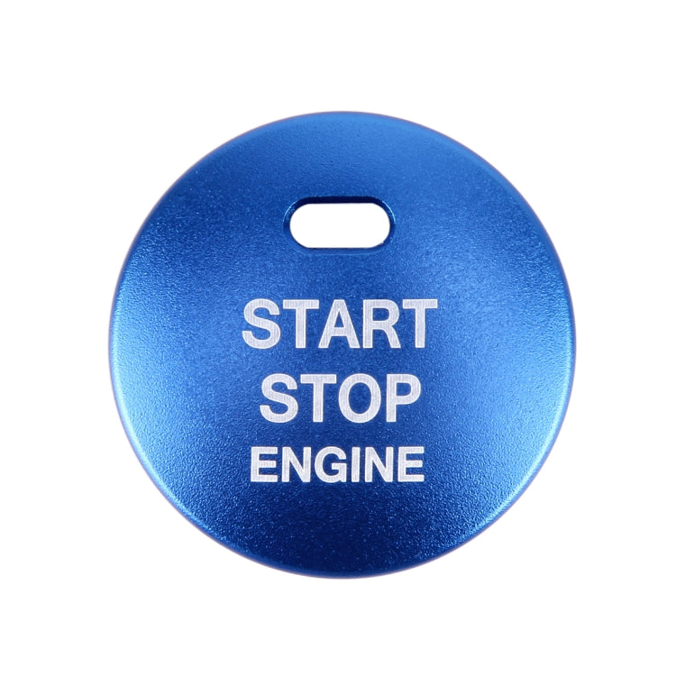 3D Aluminum Alloy Engine Start Stop Push Button Cover Trim Decorative Sticker for Mazda CX4 / CX5 / Axela / ATENZA(Blue) - Decoration Rings by PMC TechLife | Online Shopping South Africa | PMC TechLife