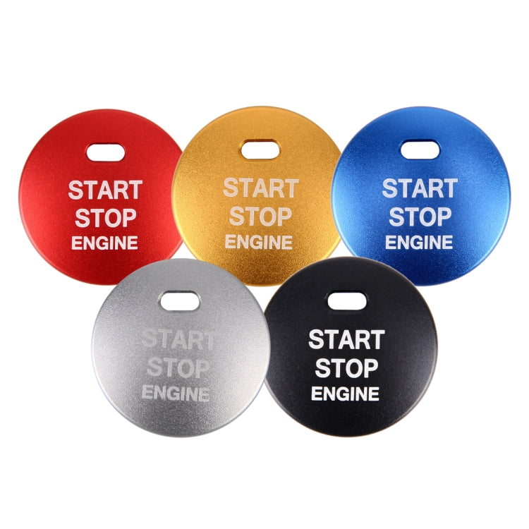 3D Aluminum Alloy Engine Start Stop Push Button Cover Trim Decorative Sticker for Mazda CX4 / CX5 / Axela / ATENZA(Blue) - Decoration Rings by PMC TechLife | Online Shopping South Africa | PMC TechLife