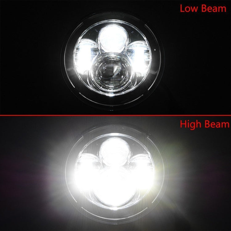2 PCS 7 inch IP68 Waterproof 6500K 75W LED Headlight Hi/Lo Beam Driving Lamp for Jeep Wrangler JK TJ LJ - Work Lights by PMC TechLife | Online Shopping South Africa | PMC TechLife | Buy Now Pay Later Mobicred