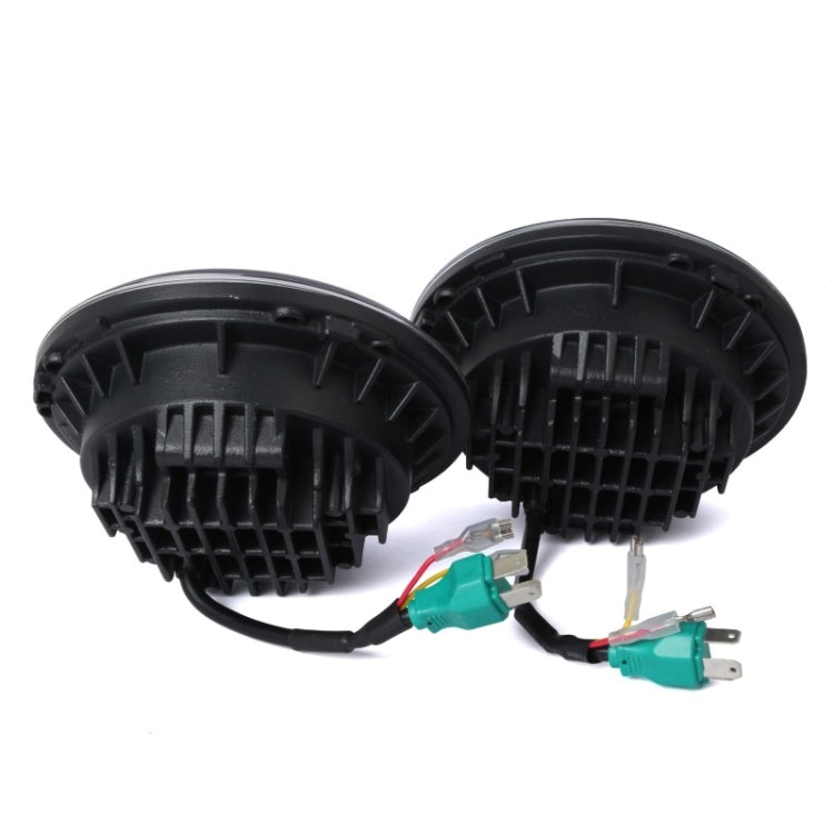 2 PCS 7 inch IP68 Waterproof 6500K 75W LED Headlight Hi/Lo Beam Driving Lamp for Jeep Wrangler JK TJ LJ - Work Lights by PMC TechLife | Online Shopping South Africa | PMC TechLife | Buy Now Pay Later Mobicred