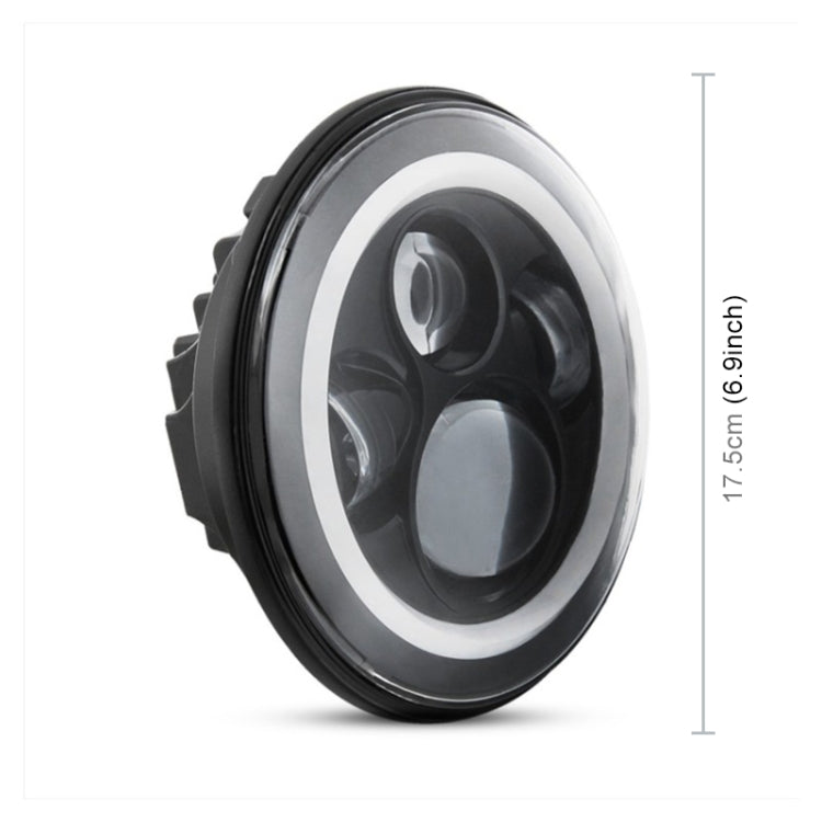 2 PCS 7 inch IP68 Waterproof 6500K 75W LED Headlight Hi/Lo Beam Driving Lamp for Jeep Wrangler JK TJ LJ - Work Lights by PMC TechLife | Online Shopping South Africa | PMC TechLife | Buy Now Pay Later Mobicred