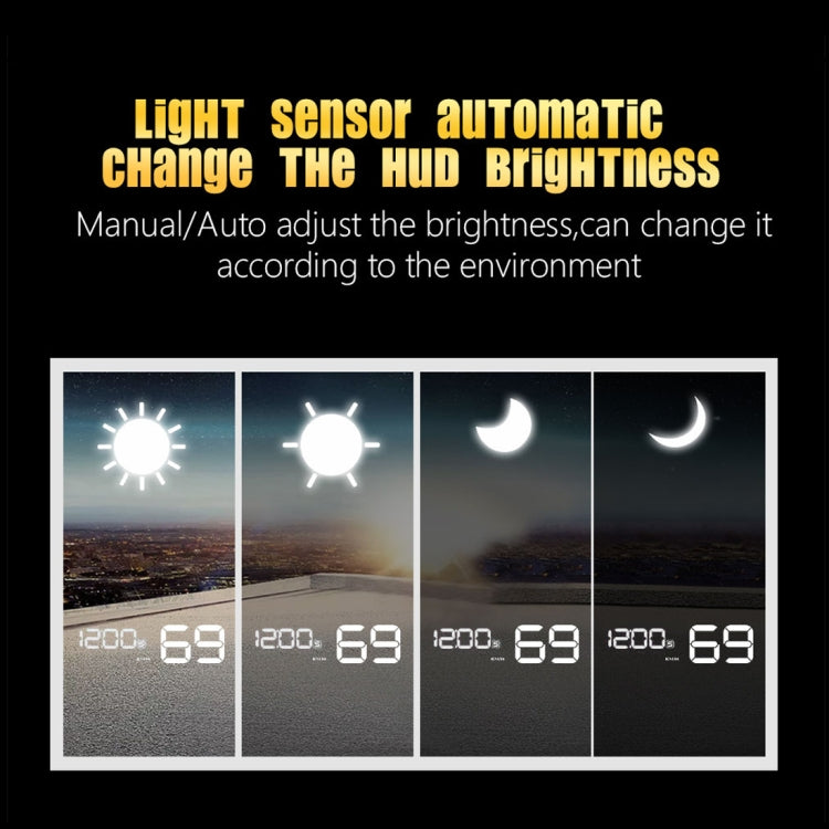 T900 Car GPS HUD Virtual HD Reflection Board Head-up Display, Speed & Driving Distance / Time Display, Over Speed & Voltage & Low Voltage Alarm, Fatigue Driving(White) - Head Up Display System by PMC TechLife | Online Shopping South Africa | PMC TechLife | Buy Now Pay Later Mobicred