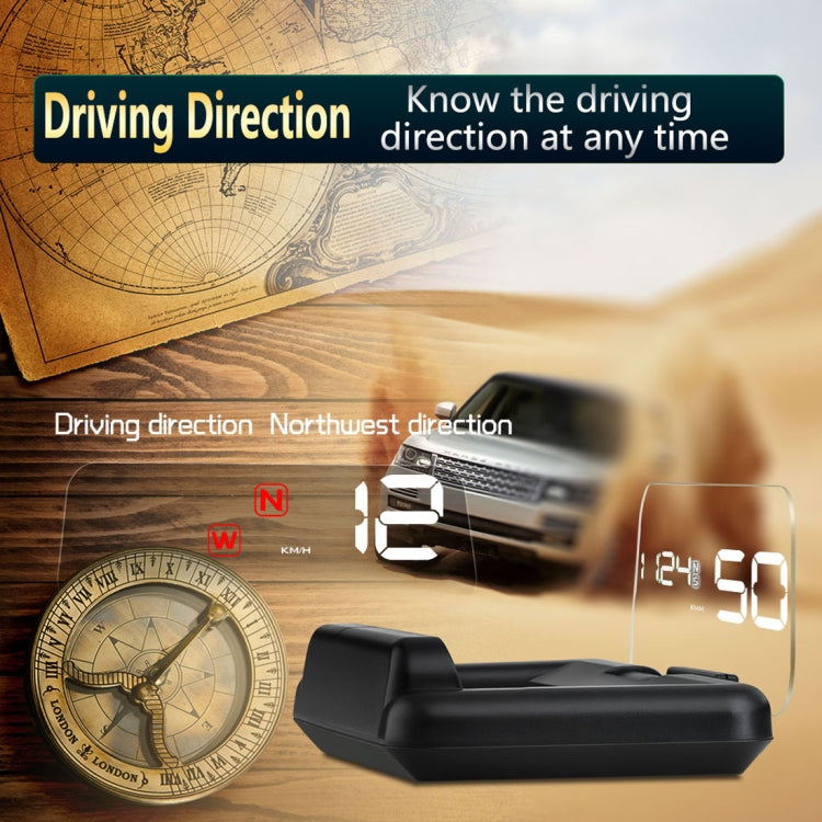 T900 Car GPS HUD Virtual HD Reflection Board Head-up Display, Speed & Driving Distance / Time Display, Over Speed & Voltage & Low Voltage Alarm, Fatigue Driving(White) - Head Up Display System by PMC TechLife | Online Shopping South Africa | PMC TechLife | Buy Now Pay Later Mobicred