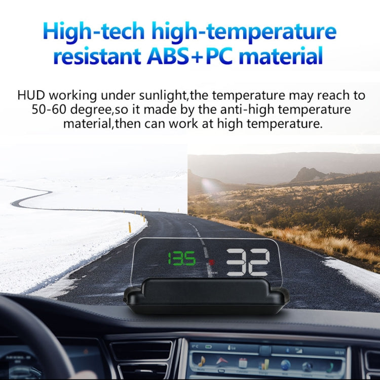T900 Car GPS HUD Virtual HD Reflection Board Head-up Display, Speed & Driving Distance / Time Display, Over Speed & Voltage & Low Voltage Alarm, Fatigue Driving(Green) - Head Up Display System by PMC TechLife | Online Shopping South Africa | PMC TechLife | Buy Now Pay Later Mobicred