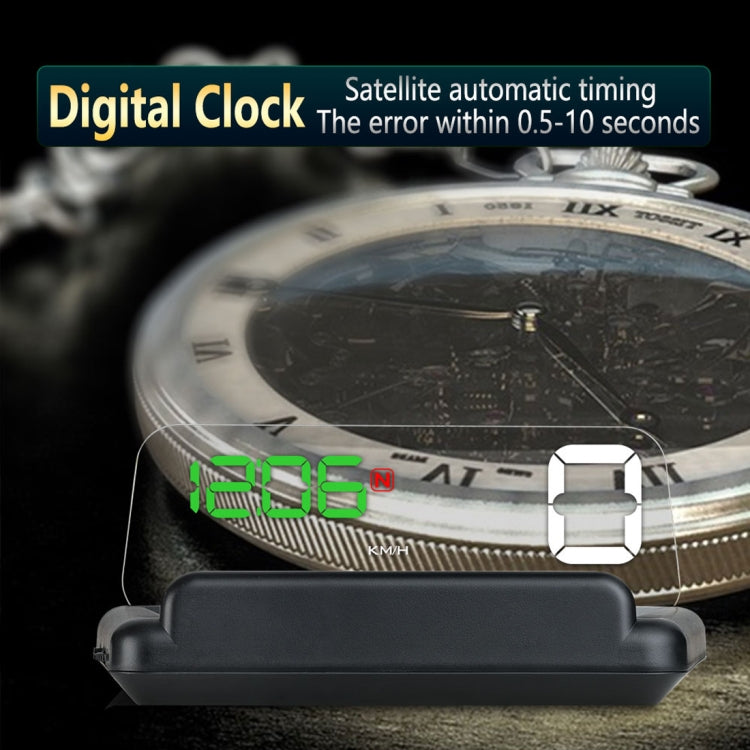 T900 Car GPS HUD Virtual HD Reflection Board Head-up Display, Speed & Driving Distance / Time Display, Over Speed & Voltage & Low Voltage Alarm, Fatigue Driving(Green) - Head Up Display System by PMC TechLife | Online Shopping South Africa | PMC TechLife | Buy Now Pay Later Mobicred