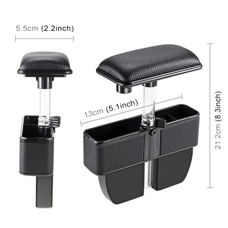 Universal Car Multi-functional Console Side Pocket Seat Gap Side Storage Box with Elbow Support Pad(Black) - Stowing Tidying by PMC TechLife | Online Shopping South Africa | PMC TechLife | Buy Now Pay Later Mobicred