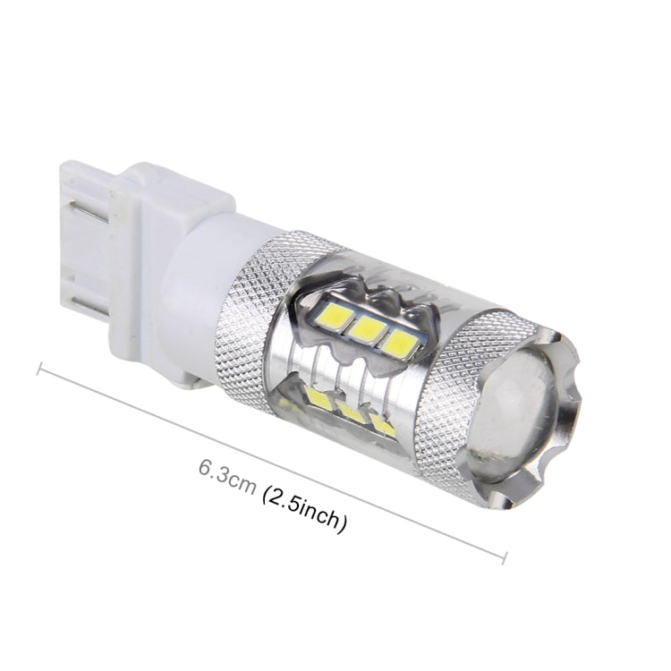 2 PCS T20 / 7443 5W 250LM 6000K Car Auto Brake Lights 16LEDs SMD-2835 Lamps, DC 12V(White Light) - free shipping - PMC TechLife - Order now!