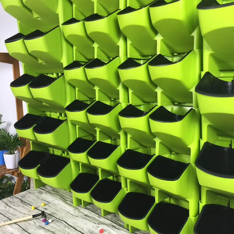 PP Planter Flower Pot Wall Hanging Garden Hanging Stackable Garden Supplies(Green) - Flower Pots & Planters by PMc TechLife | Online Shopping South Africa | PMc TechLife | Buy Now Pay Later Mobicred