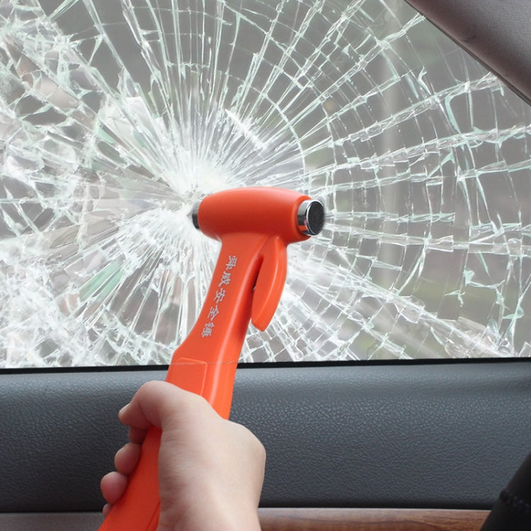 SHUNWEI SD-3501 Seat Belt Cutter Window Breaker Auto Rescue Tool Ideal Plastic Shell Car Safety Emergency Hammer with Adhesive Tape And Fixation Frame (Black) - free shipping - PMC TechLife - Order now!