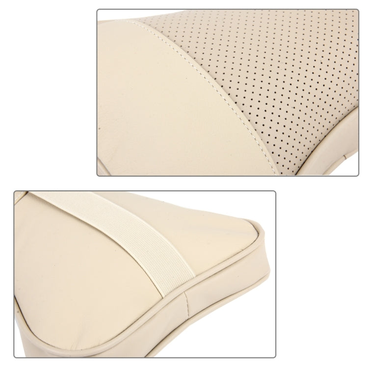 2 PCS MLC-06 Car Neck Pillow Soft Version Lovely Breathe Car Auto Head Neck Rest Cushion Headrest Pillow Pad (Khaki) - Seat Accessories by PMC TechLife | Online Shopping South Africa | PMC TechLife | Buy Now Pay Later Mobicred