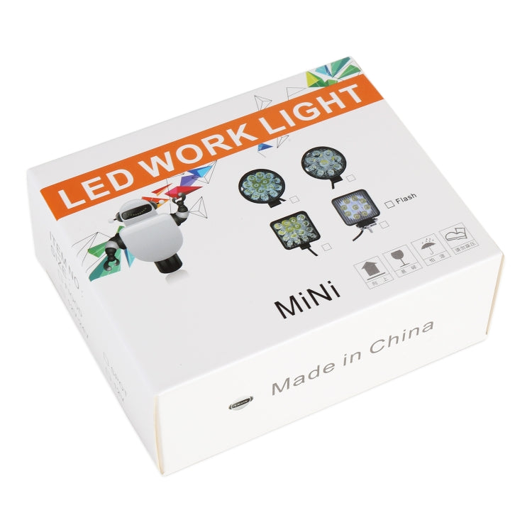 DC 10-30V 27W 2500LM 6000K Waterproof Vehicle Car Boat Marine External Work Lights Emergency Lights 60 Degrees Adjustable Flood Light LED Car Bulbs with 9 Intense Wafer LED Lights(White Light) - Work Lights by PMC TechLife | Online Shopping South Africa | PMC TechLife | Buy Now Pay Later Mobicred