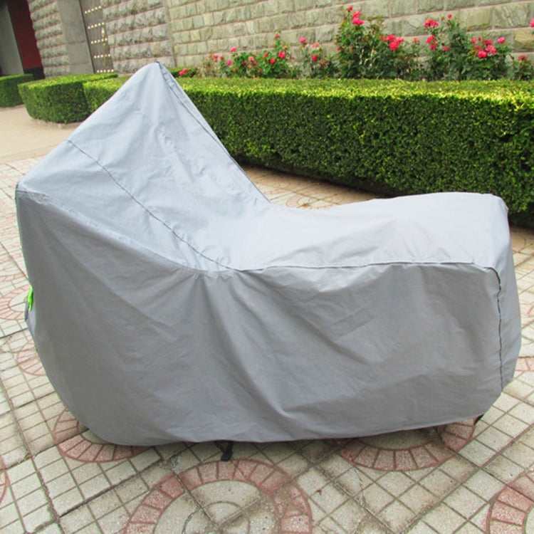 Outdoor Universal Anti-Dust Sunproof Water-resistant Motorcycle Aluminum Film Flocking Cover with Warning Strips, Fits Bike up to 2.3m(90 Inches) In Length, XXL Size: 232x100x125cm - Raincoat by PMC Jewellery | Online Shopping South Africa | PMC Jewellery | Buy Now Pay Later Mobicred