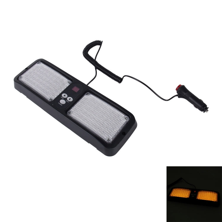 High qulaity DC 12V,9W LED Waterproof Car Sunshade Yellow Light Warning Lights Strobe Emergency Lights Flashing Light with 12 Kinds Flash Patterns - Warning Lights by PMC TechLife | Online Shopping South Africa | PMC TechLife | Buy Now Pay Later Mobicred