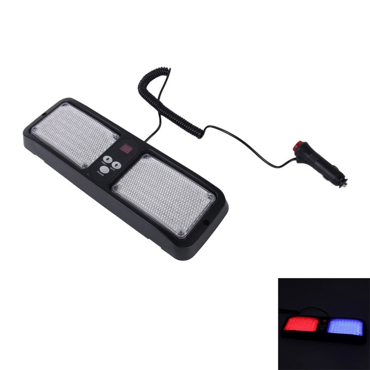 High qulaity DC 12V,9W LED Waterproof Car Sunshade Red Light And Blue Light Warning Lights Strobe Emergency Lights Flashing Light with 12 Kinds Flash Patterns - Warning Lights by PMC TechLife | Online Shopping South Africa | PMC TechLife | Buy Now Pay Later Mobicred