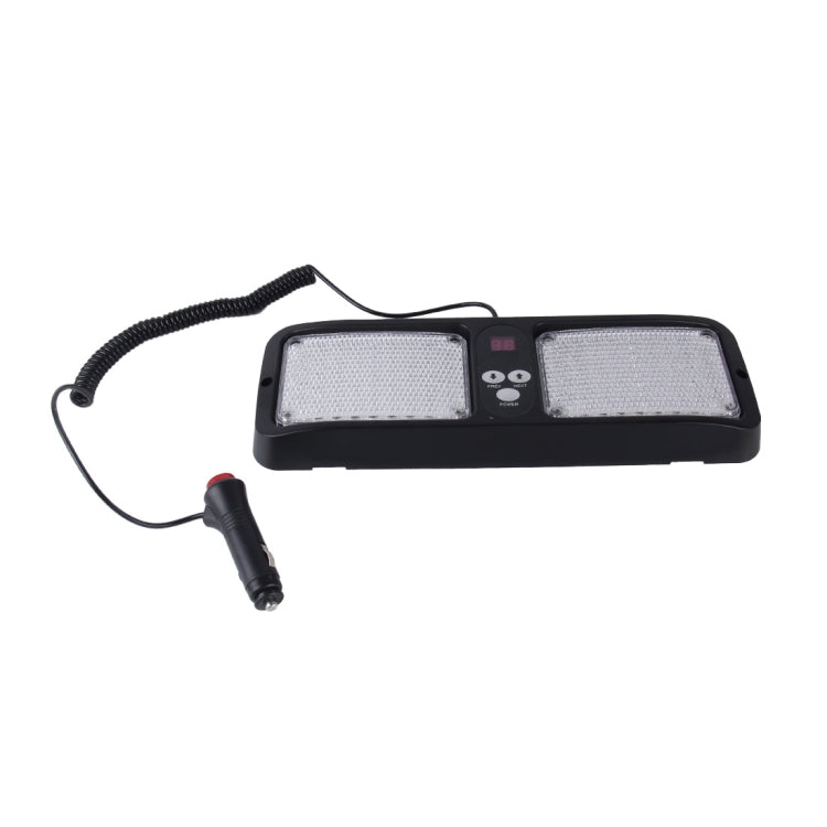 High qulaity DC 12V,9W LED Waterproof Car Sunshade Red Light And Blue Light Warning Lights Strobe Emergency Lights Flashing Light with 12 Kinds Flash Patterns - Warning Lights by PMC TechLife | Online Shopping South Africa | PMC TechLife | Buy Now Pay Later Mobicred