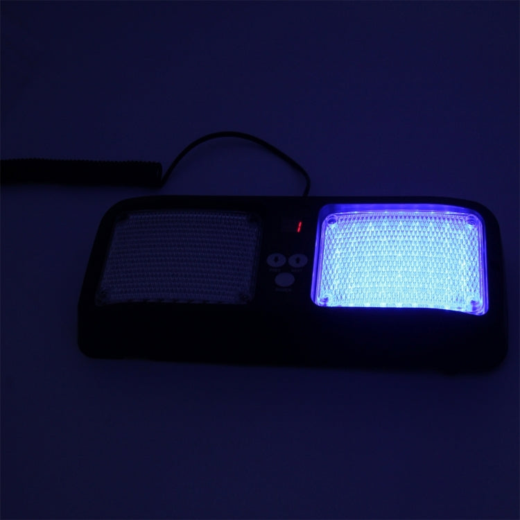 High qulaity DC 12V,9W LED Waterproof Car Sunshade Red Light And Blue Light Warning Lights Strobe Emergency Lights Flashing Light with 12 Kinds Flash Patterns - Warning Lights by PMC TechLife | Online Shopping South Africa | PMC TechLife | Buy Now Pay Later Mobicred