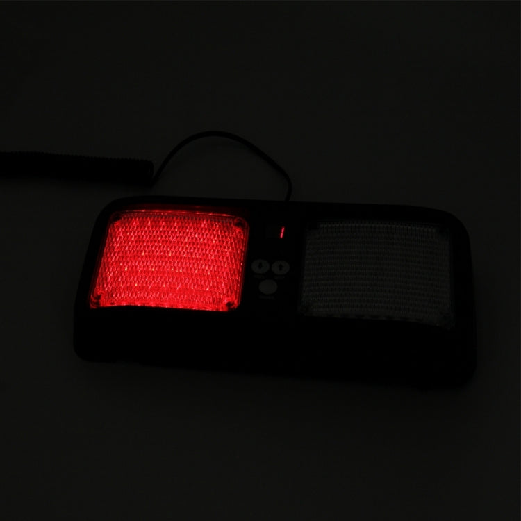 High qulaity DC 12V,9W LED Waterproof Car Sunshade Red Light And Blue Light Warning Lights Strobe Emergency Lights Flashing Light with 12 Kinds Flash Patterns - Warning Lights by PMC TechLife | Online Shopping South Africa | PMC TechLife | Buy Now Pay Later Mobicred