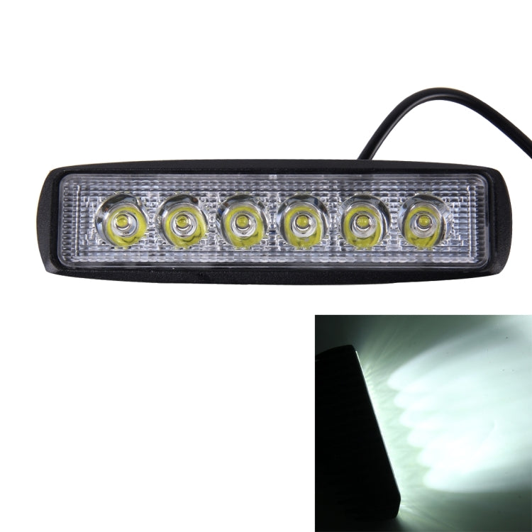 DC 10-30V 18W 1500LM 6500K Waterproof Vehicle Car Boat Marine External Work Lights Emergency Lights 30 Degrees Adjustable Spot Light LED Car Bulbs with 6 Intense Wafer LED Lights(White Light) - Work Lights by PMC TechLife | Online Shopping South Africa | PMC TechLife | Buy Now Pay Later Mobicred