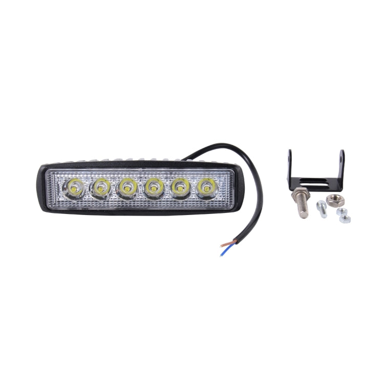 DC 10-30V 18W 1500LM 6500K Waterproof Vehicle Car Boat Marine External Work Lights Emergency Lights 30 Degrees Adjustable Spot Light LED Car Bulbs with 6 Intense Wafer LED Lights(White Light) - Work Lights by PMC TechLife | Online Shopping South Africa | PMC TechLife | Buy Now Pay Later Mobicred