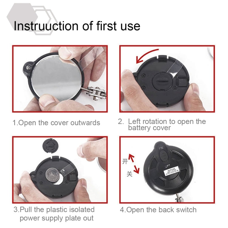 Retractable Vehicle Car Chassis Telescoping Inspection Mirror with 1 PCS 3mm LED Light, Mirror Diameter: 32mm, Max Expanding Length: 905mm - Electronic Test by PMC TechLife | Online Shopping South Africa | PMC TechLife | Buy Now Pay Later Mobicred