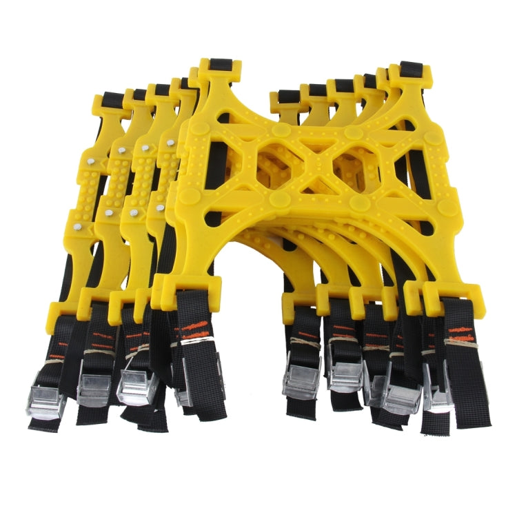 6 PCS Car Snow Tire Anti-skid Chains Yellow Chains For Family Car - Car Road Trouble Clearer by PMC TechLife | Online Shopping South Africa | PMC TechLife | Buy Now Pay Later Mobicred