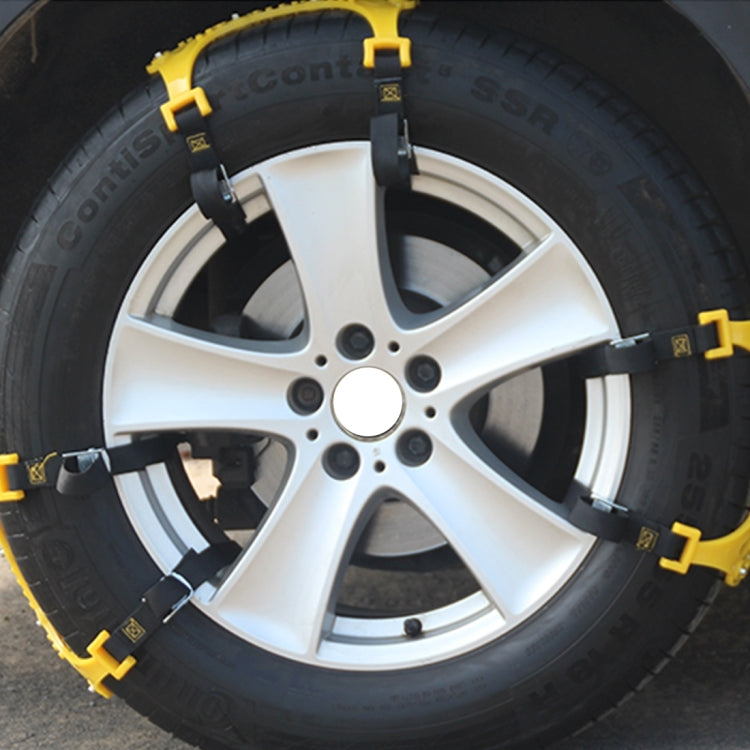 6 PCS Car Snow Tire Anti-skid Chains Yellow Chains For Family Car - Car Road Trouble Clearer by PMC TechLife | Online Shopping South Africa | PMC TechLife | Buy Now Pay Later Mobicred