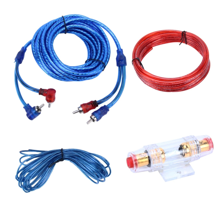 YH-128 1200W Car Amplifier Audio Power Cable Subwoofer Wiring Installation Kit with High Performance RCA Interconnect - DIY Cables by PMC TechLife | Online Shopping South Africa | PMC TechLife | Buy Now Pay Later Mobicred