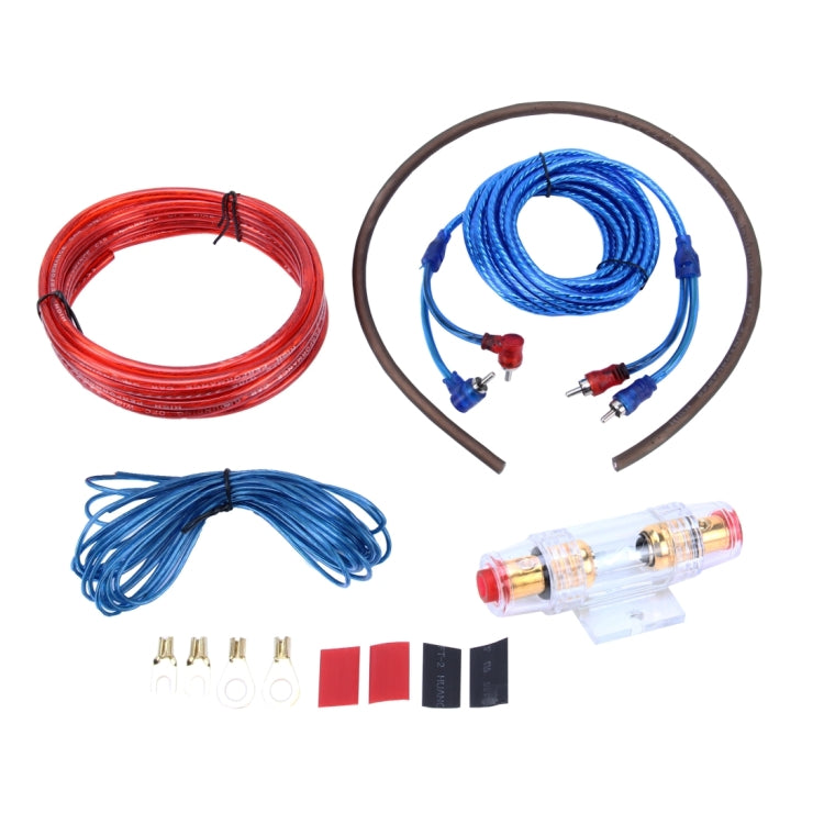 YH-128 1200W Car Amplifier Audio Power Cable Subwoofer Wiring Installation Kit with High Performance RCA Interconnect - DIY Cables by PMC TechLife | Online Shopping South Africa | PMC TechLife | Buy Now Pay Later Mobicred
