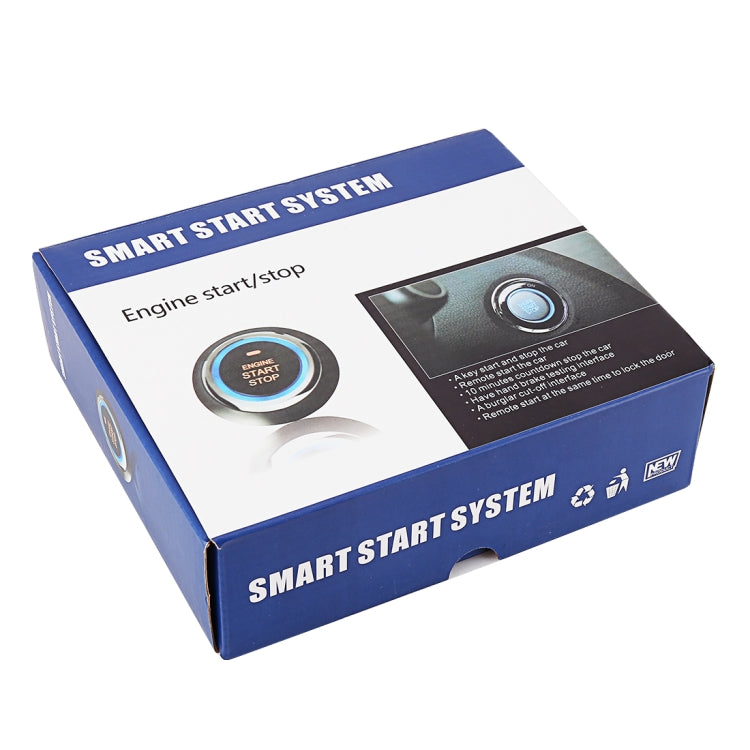 Smart Car Switch Car Engine Start Stop Switch Car Push Start Switch, with RFID Alarm System, Blue Light - Car Switches by PMC TechLife | Online Shopping South Africa | PMC TechLife | Buy Now Pay Later Mobicred