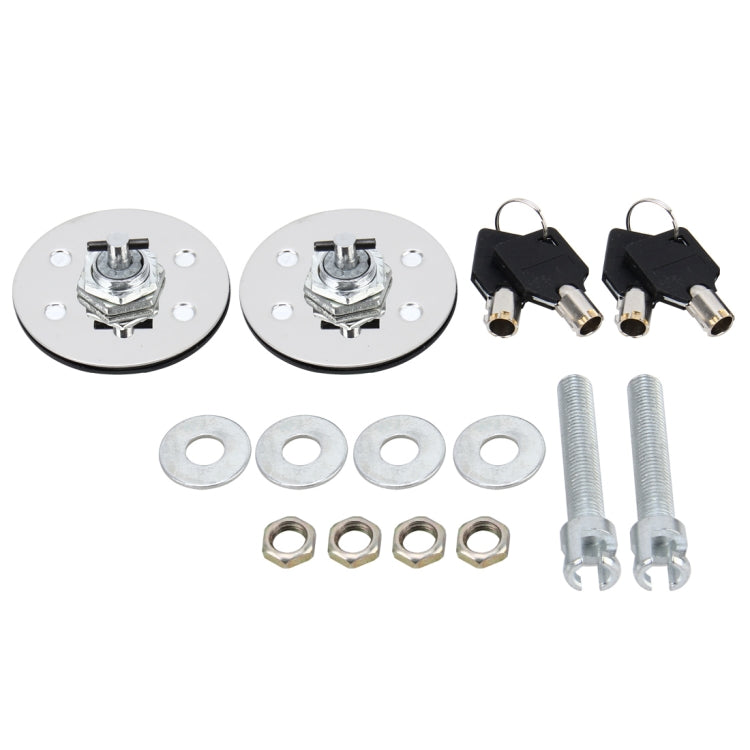 2 PCS Car Cover Lock Modified Hood Lock General Racing Car Cover Lock Modified Engine Cover Lock Racing Front Cover Lock with Keys(Black) - free shipping - PMC TechLife - Order now!