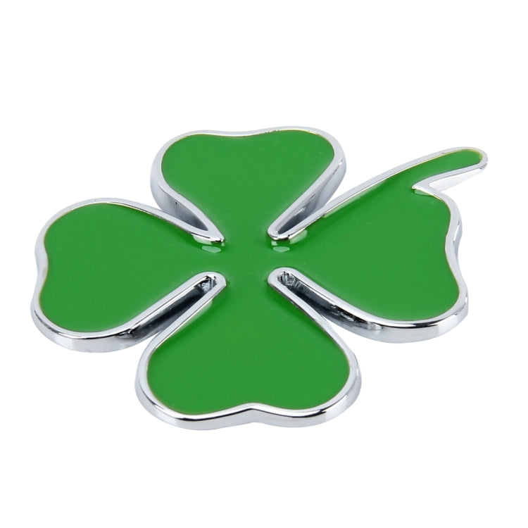 Four Leaf Clover Herb Luck Symbol Badge Emblem Labeling Sticker Styling Car Dashboard  Decoration, Size: 7.5*6cm - 3D Metal Sticker by PMC TechLife | Online Shopping South Africa | PMC TechLife