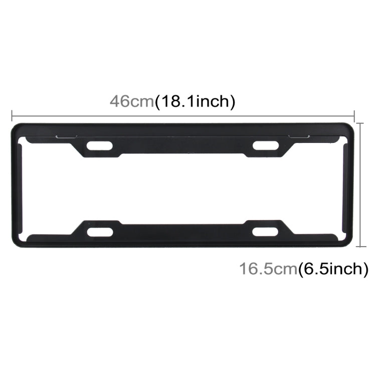 2 PCS Carbon Lead License Plate Frame Simple and Beautiful Car License Plate Frame Holder Universal License Plate Holder(Black) - License Plate Covers & Frames by PMC TechLife | Online Shopping South Africa | PMC TechLife | Buy Now Pay Later Mobicred