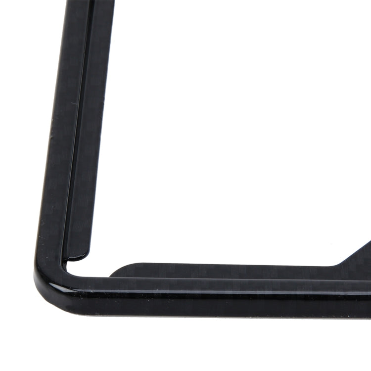 2 PCS Carbon Lead License Plate Frame Simple and Beautiful Car License Plate Frame Holder Universal License Plate Holder(Black) - License Plate Covers & Frames by PMC TechLife | Online Shopping South Africa | PMC TechLife | Buy Now Pay Later Mobicred