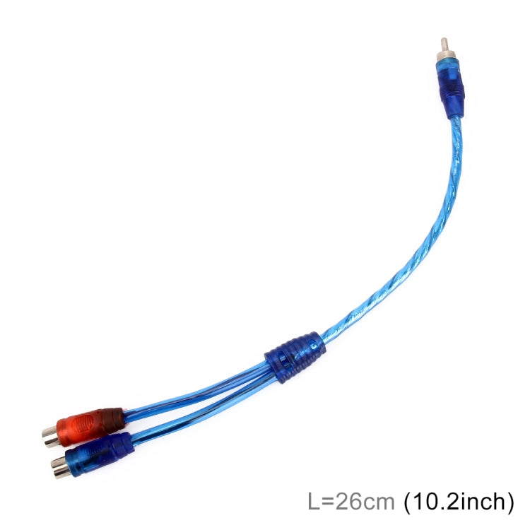 Car AV Audio Video 2 Female to 1 Male Aluminum Extension Cable Wiring Harness, Cable Length: 26cm - DIY Cables by PMC TechLife | Online Shopping South Africa | PMC TechLife | Buy Now Pay Later Mobicred