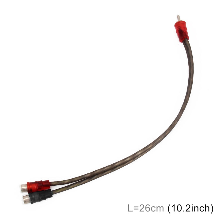 Car AV Audio Video 2 Female to 1 Male Copper Extension Cable Wiring Harness, Cable Length: 26cm - DIY Cables by PMC TechLife | Online Shopping South Africa | PMC TechLife | Buy Now Pay Later Mobicred