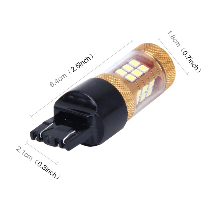 2 PCS 7443 15W 1300LM 6500K 28 SMD-3030 LED Car Brake Lights Turn Light, DC 12V(White Light) - free shipping - PMC TechLife - Order now!