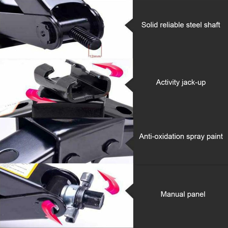 Upright ST-112C Heavy Duty Stabilizer Scissor Jack with Handle Lift Levelers 4000 Pound (2 Ton) Capacity Each - 9.8 to 44.2 CM Range - Car Jacks by PMC TechLife | Online Shopping South Africa | PMC TechLife | Buy Now Pay Later Mobicred