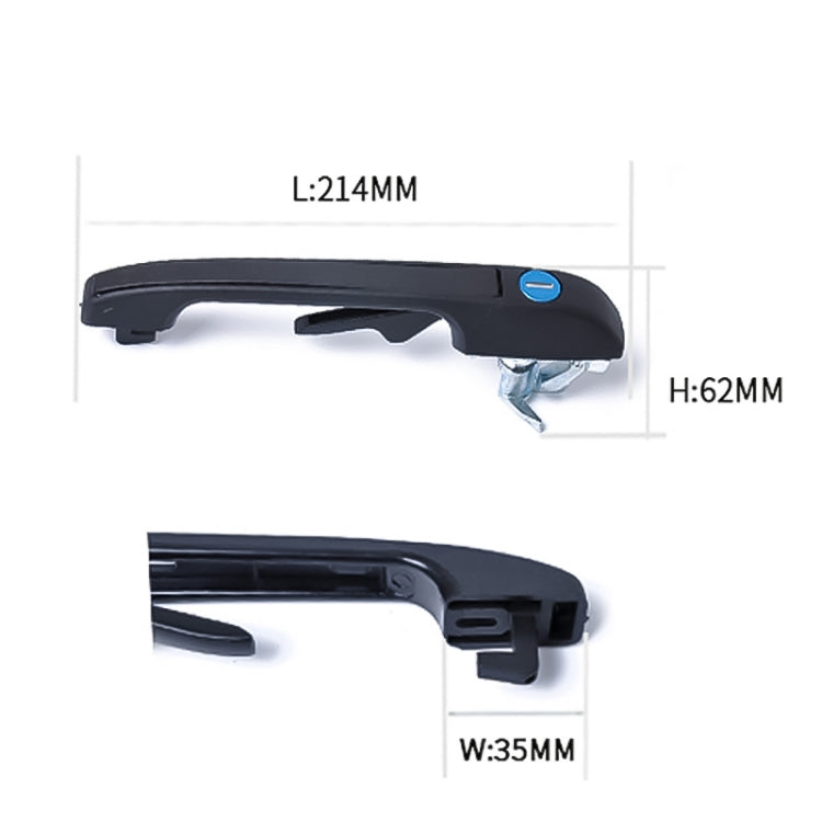 A0171 Front Door Left 191837206A and Right 193839205A Handle for Volkswagen Golf - Door Handles by PMC TechLife | Online Shopping South Africa | PMC TechLife | Buy Now Pay Later Mobicred