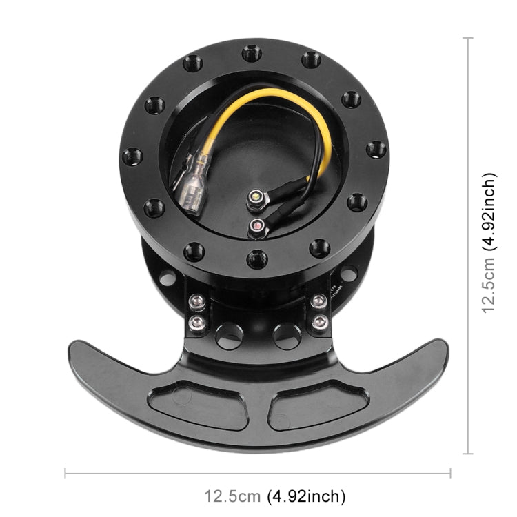 Car Tilt Racing Steering Wheel Quick Release Hub Kit Adapter Body Removable Snap Off Boss Kit(Black) - Other Tools by PMC TechLife | Online Shopping South Africa | PMC TechLife | Buy Now Pay Later Mobicred