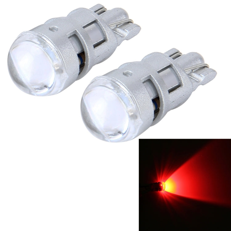 10 PCS T10 1W 50LM Car Clearance Light with SMD-3030 Lamp, DC 12V(Red Light) - Clearance Lights by PMC TechLife | Online Shopping South Africa | PMC TechLife | Buy Now Pay Later Mobicred