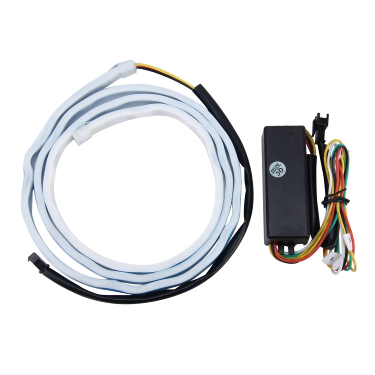 1.2m Car Auto Waterproof Universal Four Color Rear Flowing Light Tail Box Lights with Tail Light Controller, Ice Blue Light Driving Light, White Light Reversing Light, Red Light Brake Light, Yellow Light Turn Signal Light, LED Lamp Strip Tail Decoration - Brake Lights by PMC TechLife | Online Shopping South Africa | PMC TechLife | Buy Now Pay Later Mobicred