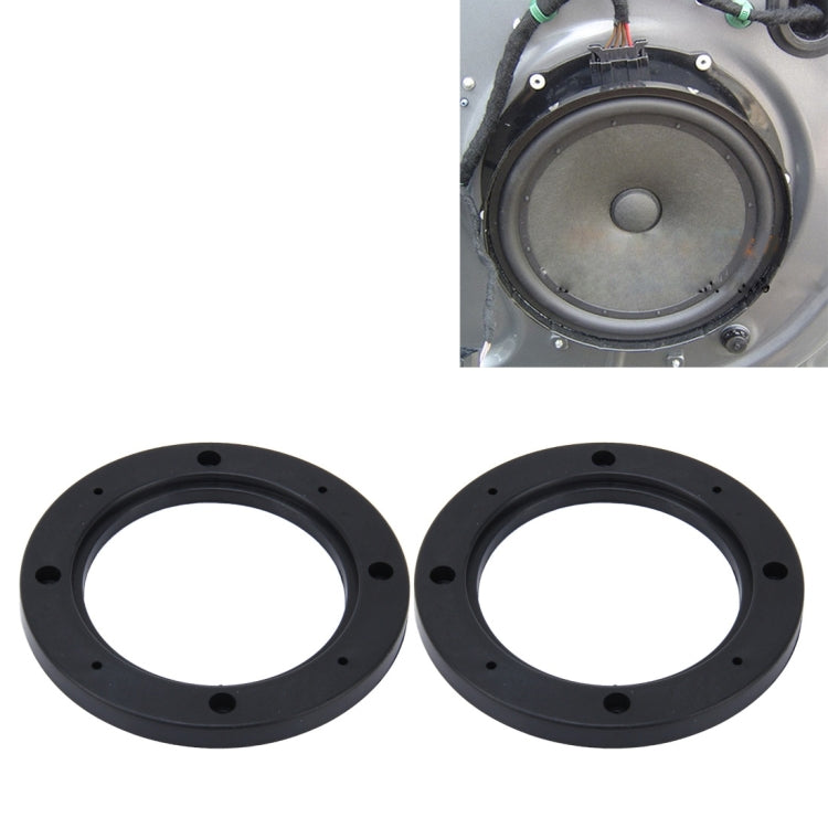 2 PCS 5 inch Car Auto ABS Loudspeaker Base Protection Hollow Cover Holder Mat, Inner Diameter: 12.5cm - free shipping - PMC TechLife - Order now!