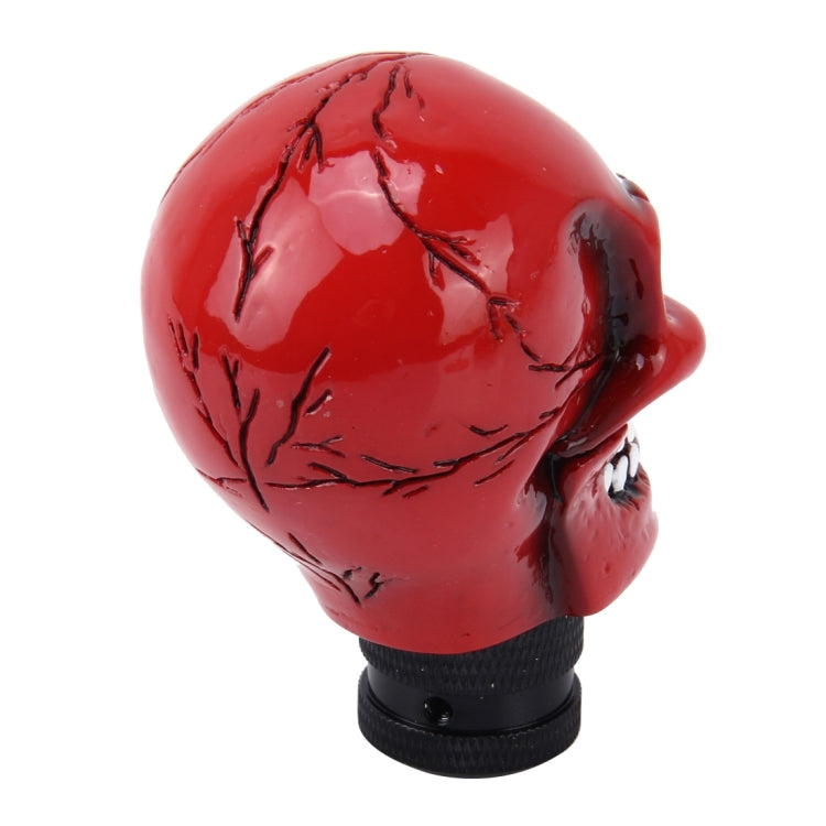Universal Skull Head Shape ABS Manual or Automatic Gear Shift Knob with Three Rubber Covers Fit for All Car(Red) - Shift Knob by PMC Jewellery | Online Shopping South Africa | PMC Jewellery | Buy Now Pay Later Mobicred