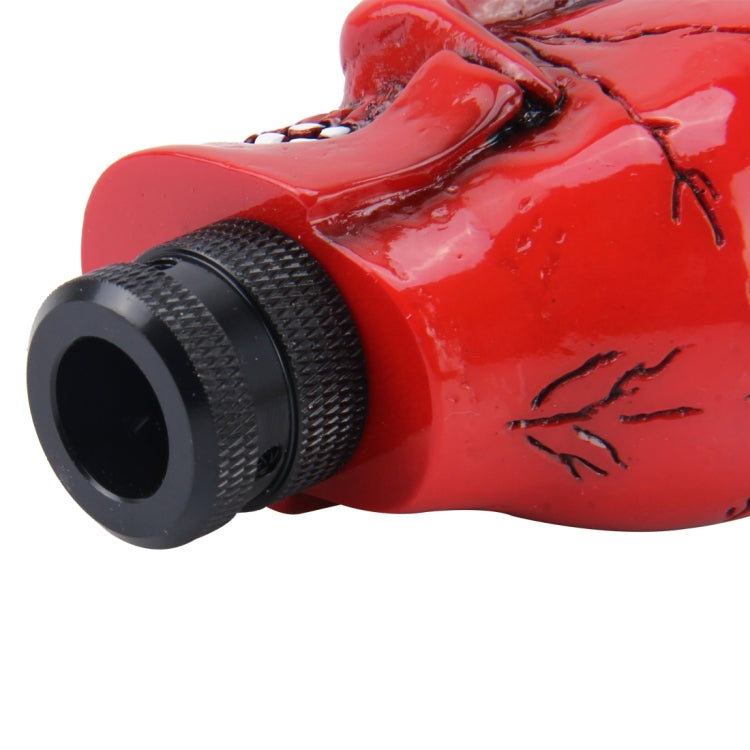 Universal Skull Head Shape ABS Manual or Automatic Gear Shift Knob with Three Rubber Covers Fit for All Car(Red) - Shift Knob by PMC Jewellery | Online Shopping South Africa | PMC Jewellery | Buy Now Pay Later Mobicred